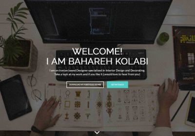 نمونه وبسایت رزومه شخصی