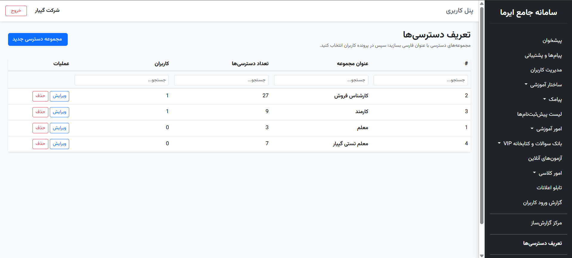 تصویر ۳۱ از محیط نرم‌افزار گپیار