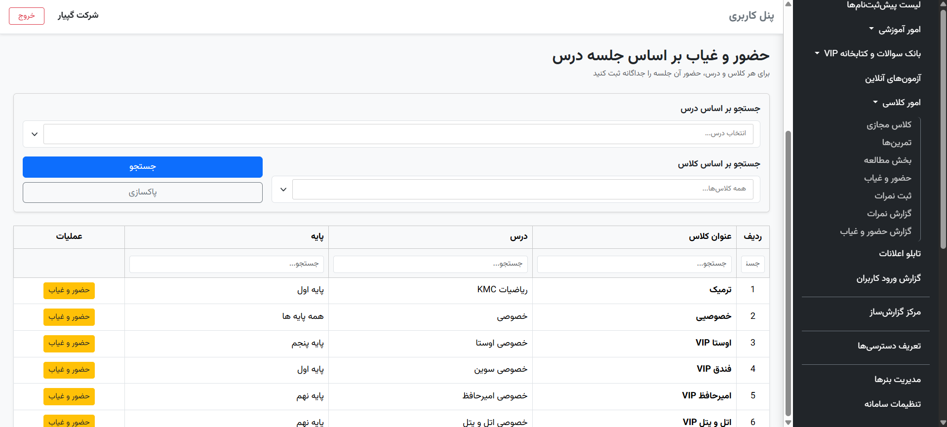 تصویر ۲۹ از محیط نرم‌افزار گپیار