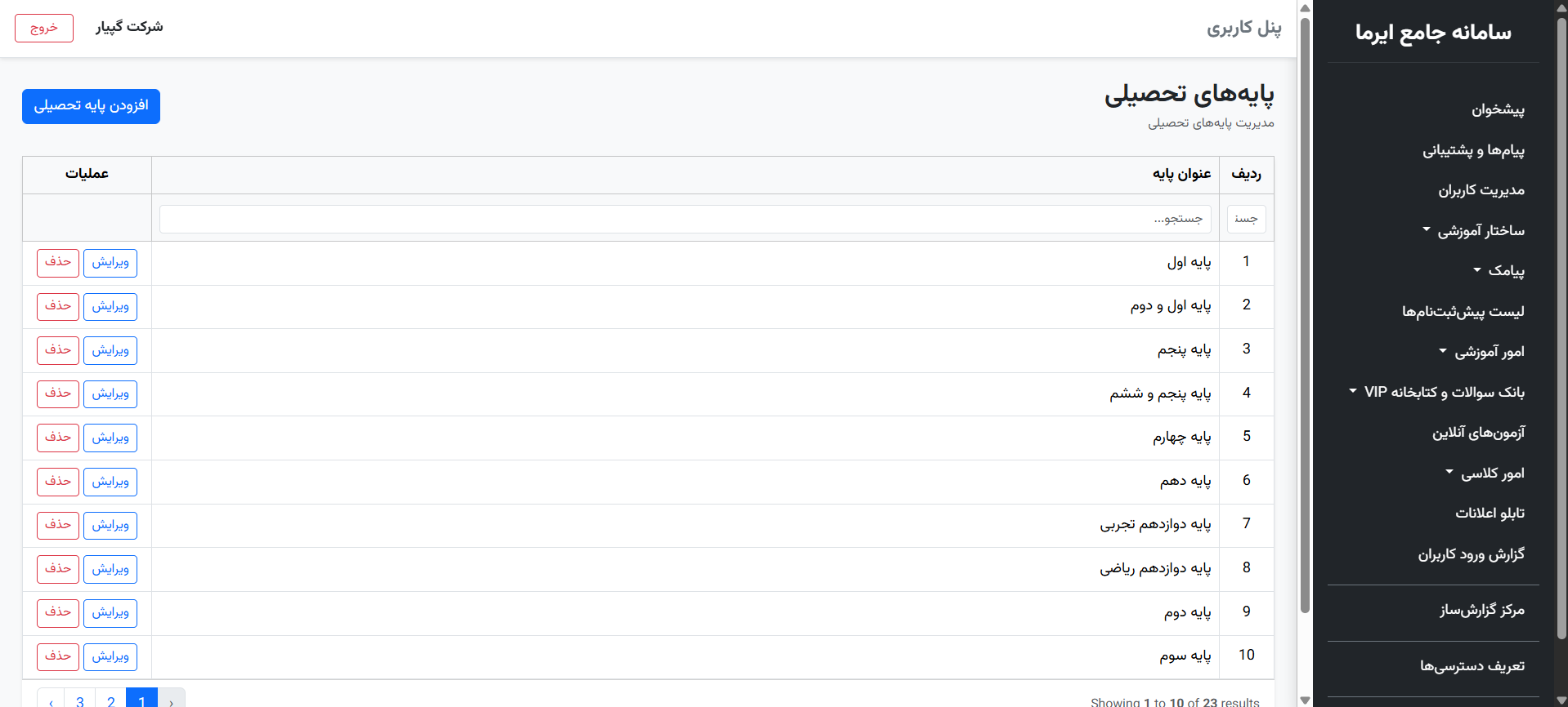 تصویر ۲۲ از محیط نرم‌افزار گپیار