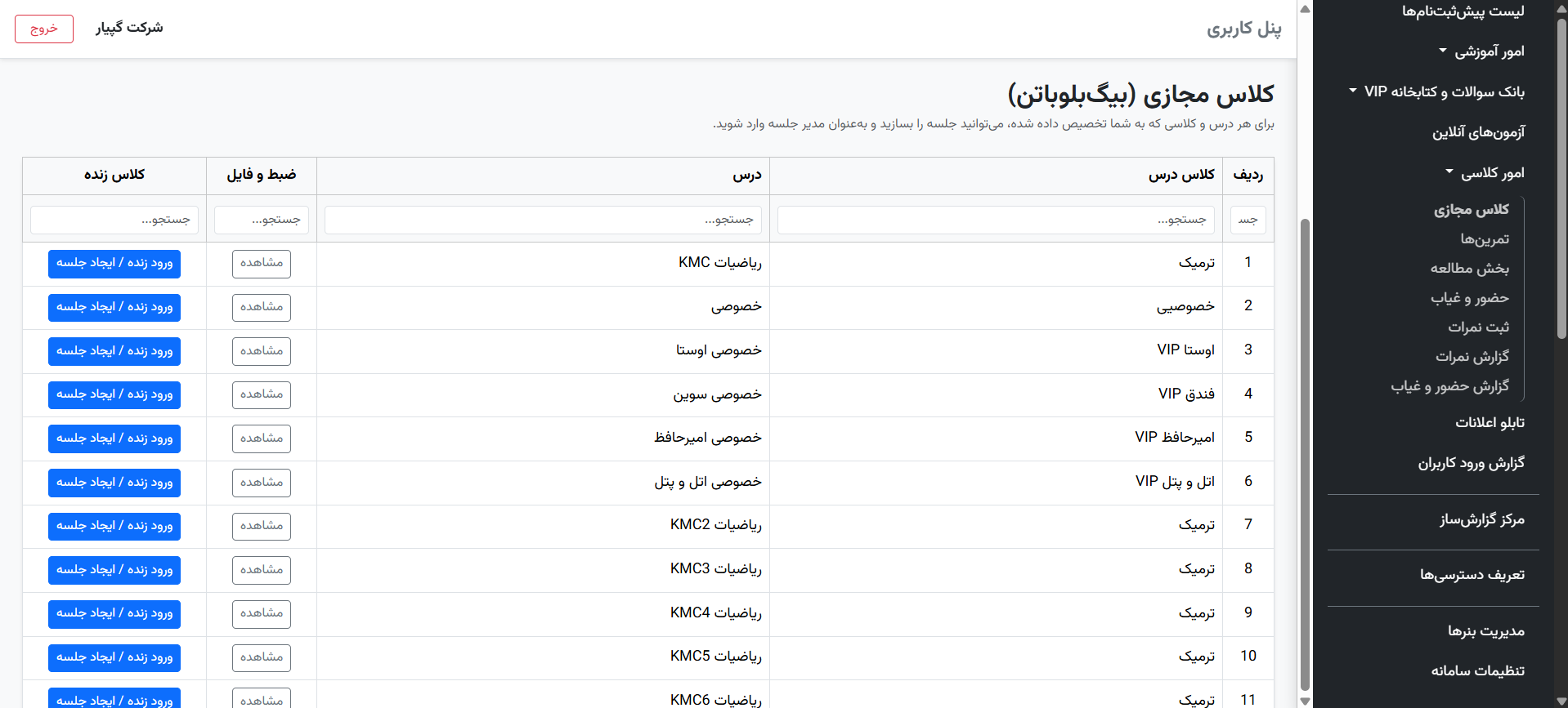 تصویر ۱۵ از محیط نرم‌افزار گپیار