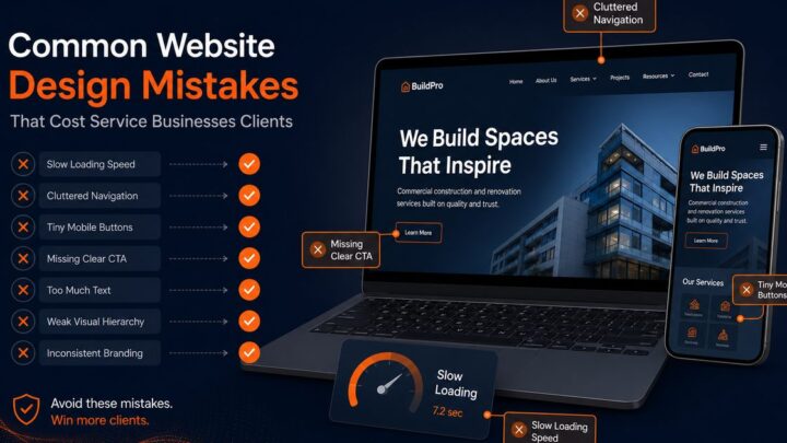 اشتباهات رایج در طراحی سایت کسب‌وکارها و شرکت‌های خدماتی