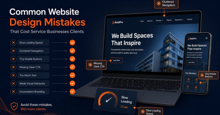 اشتباهات رایج در طراحی سایت کسب‌وکارها و شرکت‌های خدماتی